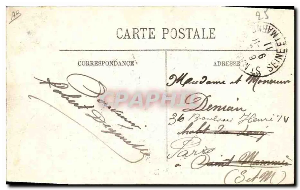Der Untergang des Panzerschiffes "Liberté" — 25. September 1911 — LL. - Rückseite