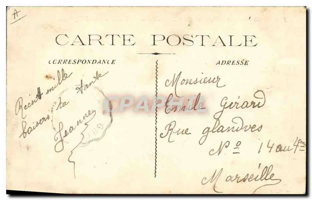 Cruzador "Liberté" antes da explosão — Marinha Militar Francesa — Y. Le Lay, quai Cronstadt - Verso