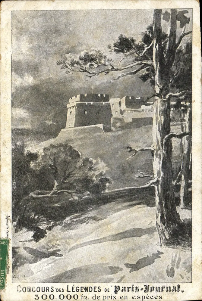 Befestigter Schloss — Illustration für den Legendenwettbewerb von Paris-Journal — Henri Manuel Ausgabe - Vorderseite
