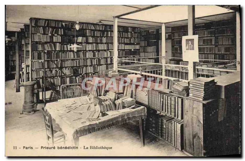 Paris — Priorado beneditino — A Biblioteca - Frente