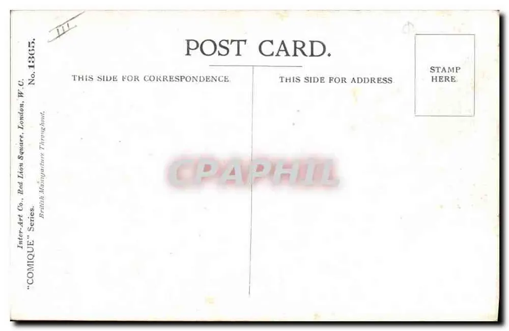 Wohnzimmerfeuer — Buxton — Inter-Art Co. Nr. 1365 - Rückseite