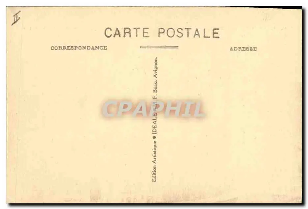 Arles-en-Provence — Gesamtansicht der Arenen im 14. Jahrhundert — Künstlerische Ausgabe F. Beau - Rückseite