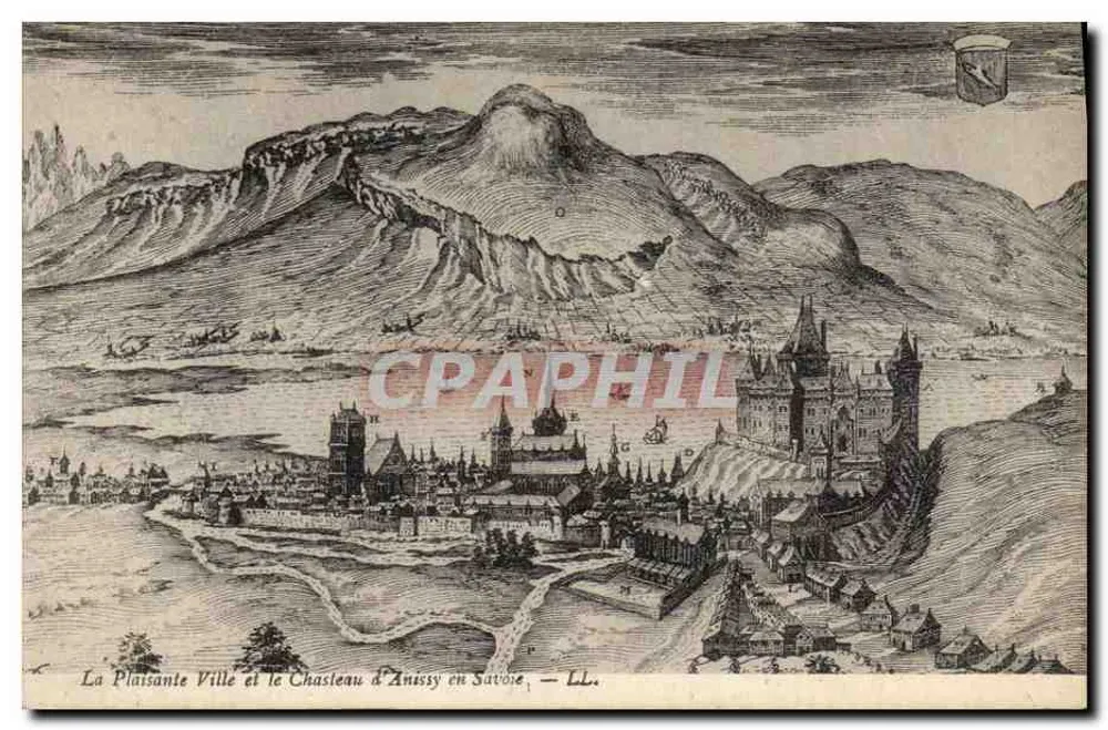 Die schöne Stadt und das Schloss Anissy in Savoyen — LL. - Vorderseite