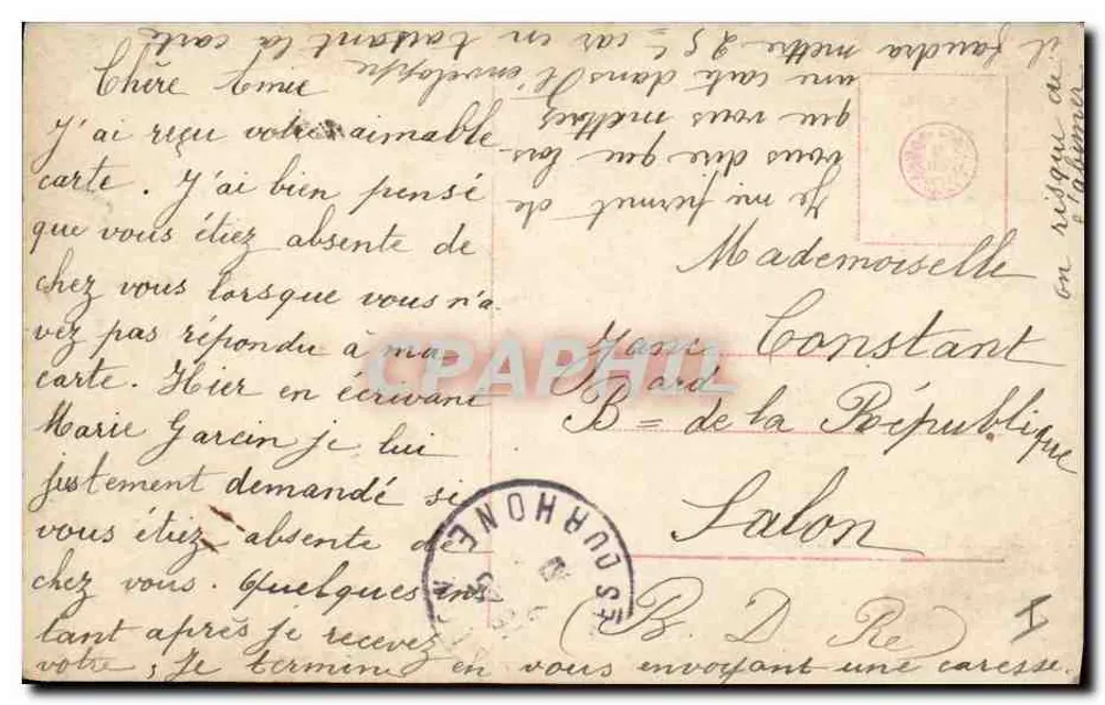 क्लारा गौर्नियर — एक छोटी लड़की बर्ड्स के साथ — प्रकाशक C.G. संख्या 2444/3 - पीछे