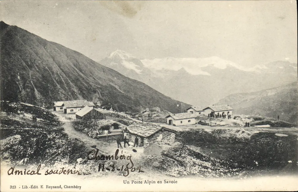 Ein Alpenpostamt in Savoyen — Chamberg — Verlag E. Reynaud, Chambéry, Nr. 323 - Vorderseite