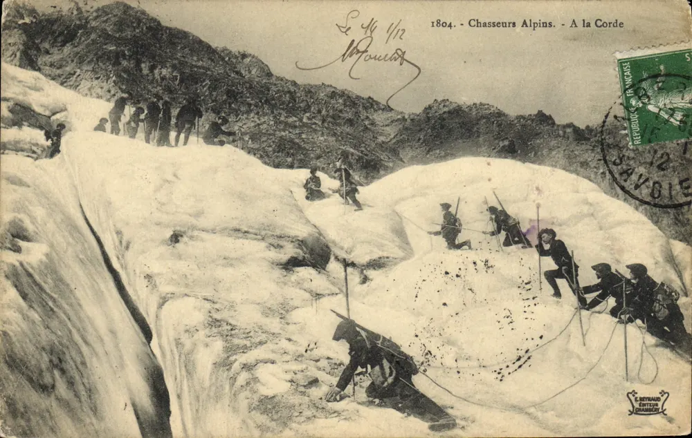 Alpine Jäger - A la Corde — G. Reynaud, Verlag, Chambéry - Vorderseite