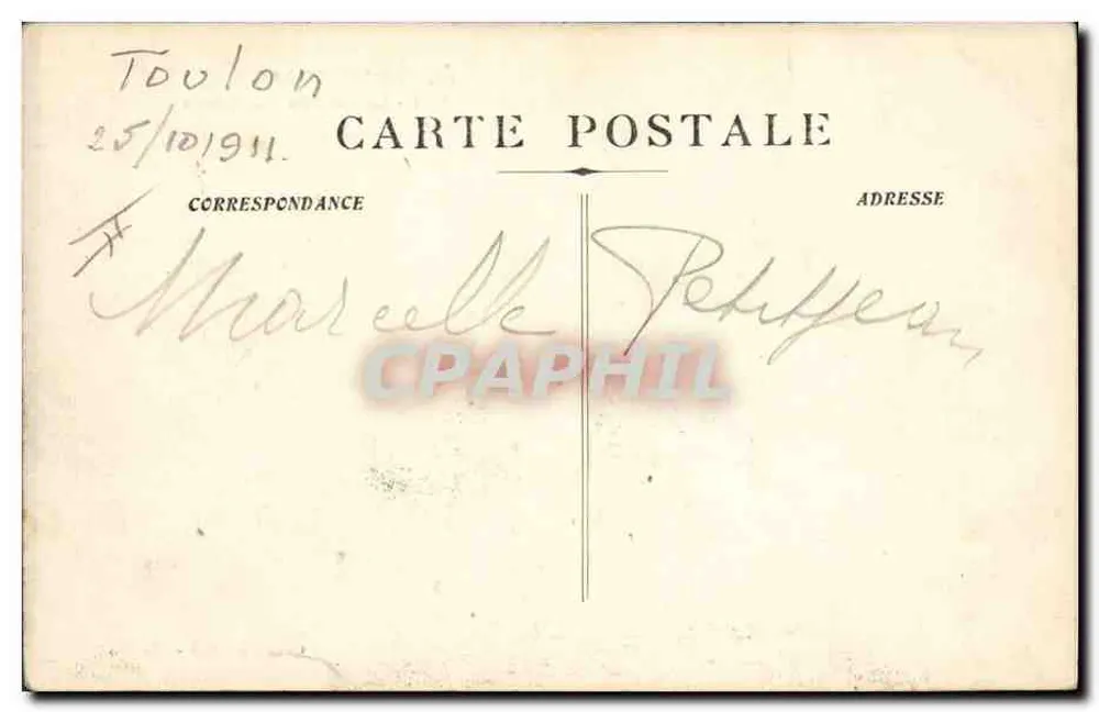 Die Explosion der « Liberté » — 4 — Die Suche nach Opfern — Cliché Giraud, Toulon - Rückseite