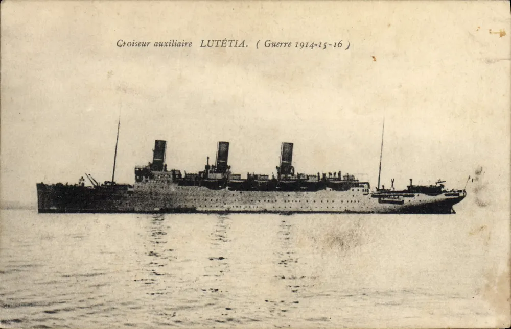 Hilfskreuzer LUTÉTIA — Krieg 1914-15-16 — Verlag: Phototypische Betriebe von Toulon - Vorderseite