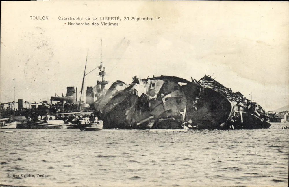 Toulon — Katastrophe der La Liberté, 25. September 1911 — Édition Cyprien, Toulon - Vorderseite