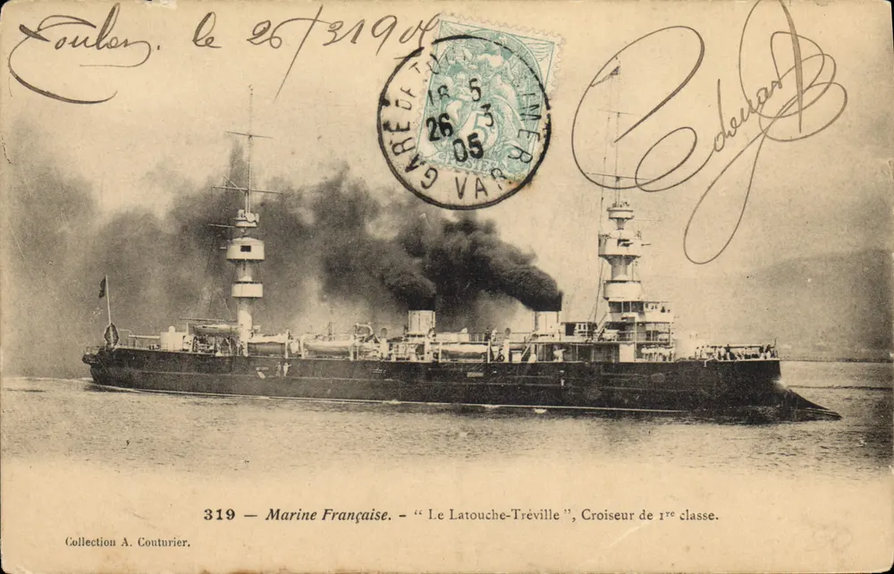 Le Latouche-Tréville — Kreuzer der ersten Klasse — Französische Marine — Sammlung A. Couturier - Vorderseite