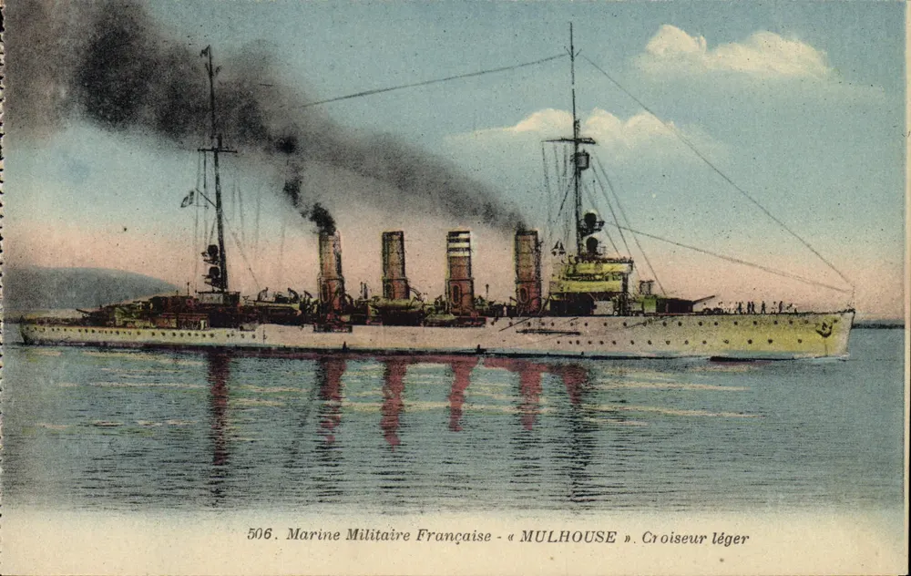Lichtgewichtkruiser « Mulhouse » — Franse Militaire Marine — n° 506 - Voorkant