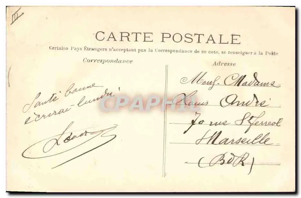 Sarah Bernhardt (L'Aiglon) — Porträt in Bühnenkostüm — C. M. Paris - Rückseite