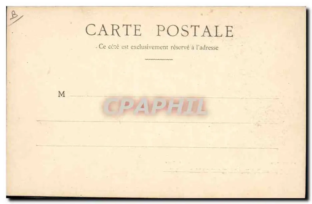 Frau Sarah Bernhardt — Portrait im Bust — L.H. et C., Paris - Rückseite