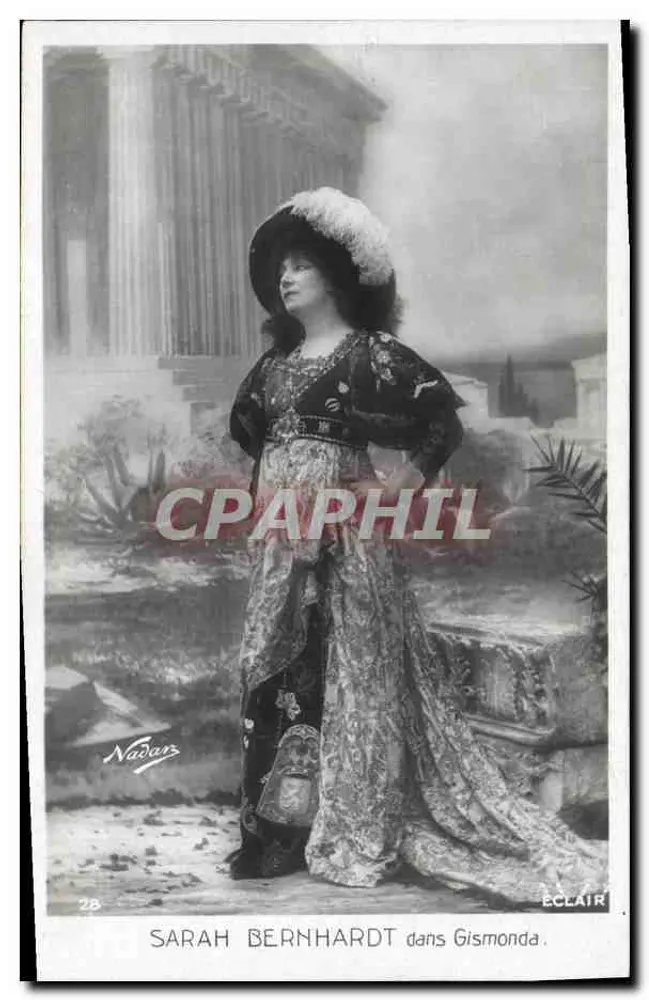 Sarah Bernhardt in Gismonda — Nadar, n°28 - Vorderseite