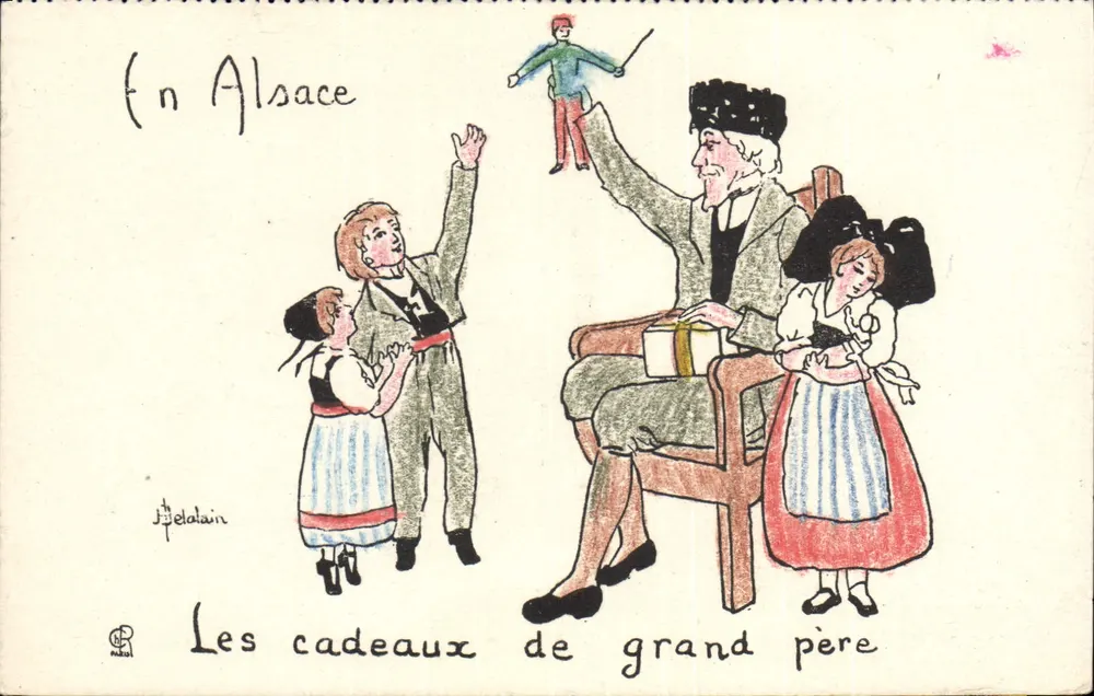 Die Geschenke des Großvaters — In Elsass — J. Belalain - Vorderseite