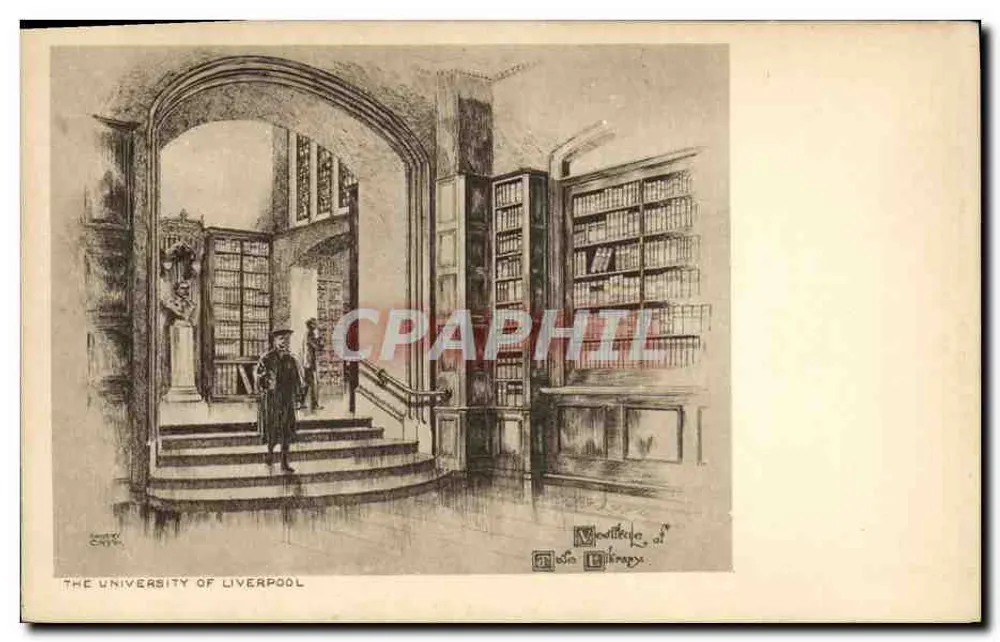 Bibliothek der Universität Liverpool — Zeichnung — unbekannter Verlag, Seriennummer 13 - Vorderseite