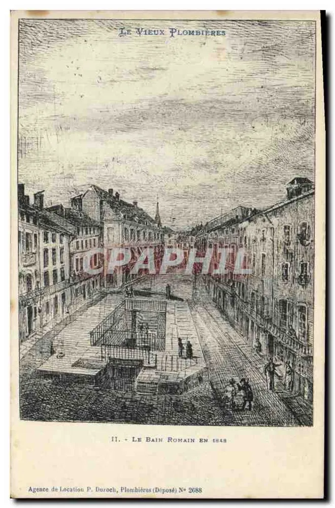 Alt Plombières — Das römische Bad im Jahr 1948 — P. Duroch, Plombières, Nr. 2688 - Vorderseite