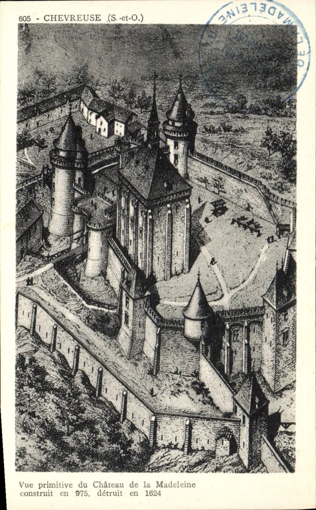 Castillo de La Madeleine en Chevreuse — vista original — Edit. Lamouelle en Chevreuse - Anverso