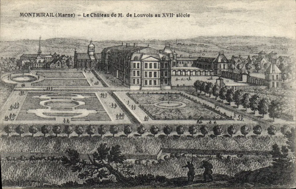 Montmirail (Marne) — Schloss des Herrn de Louvois im 17. Jahrhundert - Vorderseite