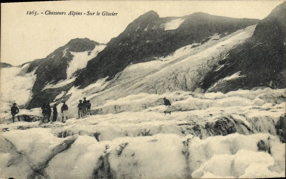 Alpine Jäger - Auf dem Gletscher — Edition L. Decrand, n° 1265 - Vorderseite