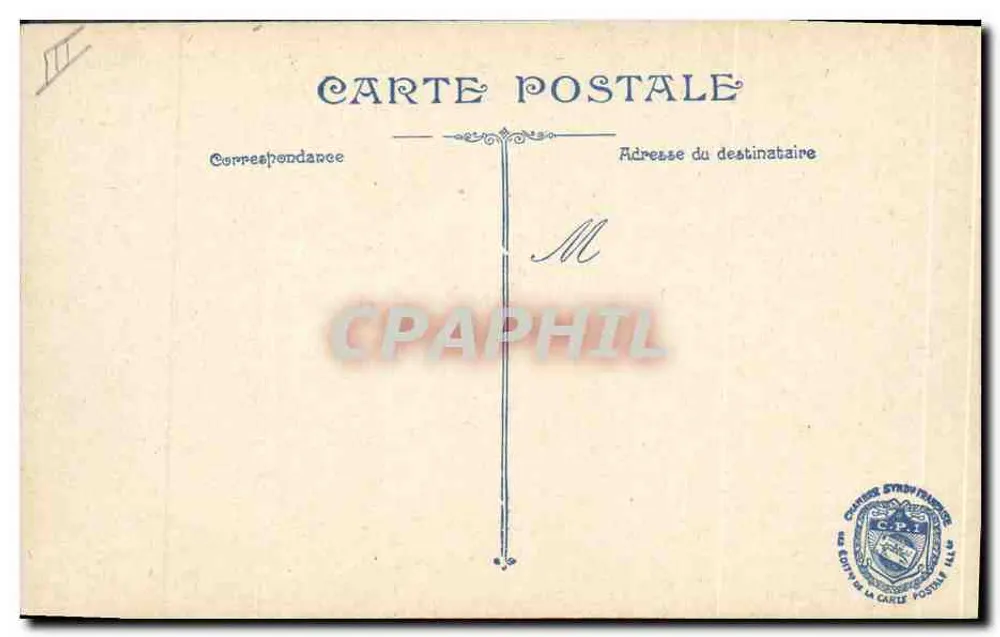 Winterlandschaft mit Soldaten und zwei jungen Frauen — Verlag L.V.C. Nr. U.6 - Rückseite