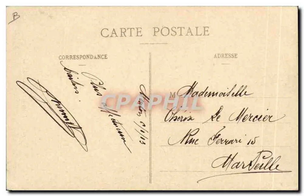 Clairon de Chasseurs Alpins — 100. — A Sauvaigo, Nice - Verso