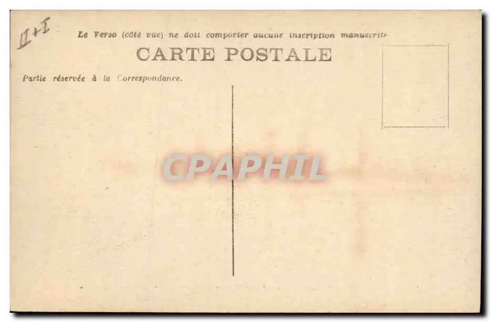 Cruiser leve « Mulhouse » — Marinha Militar Francesa — n° 506 - Verso