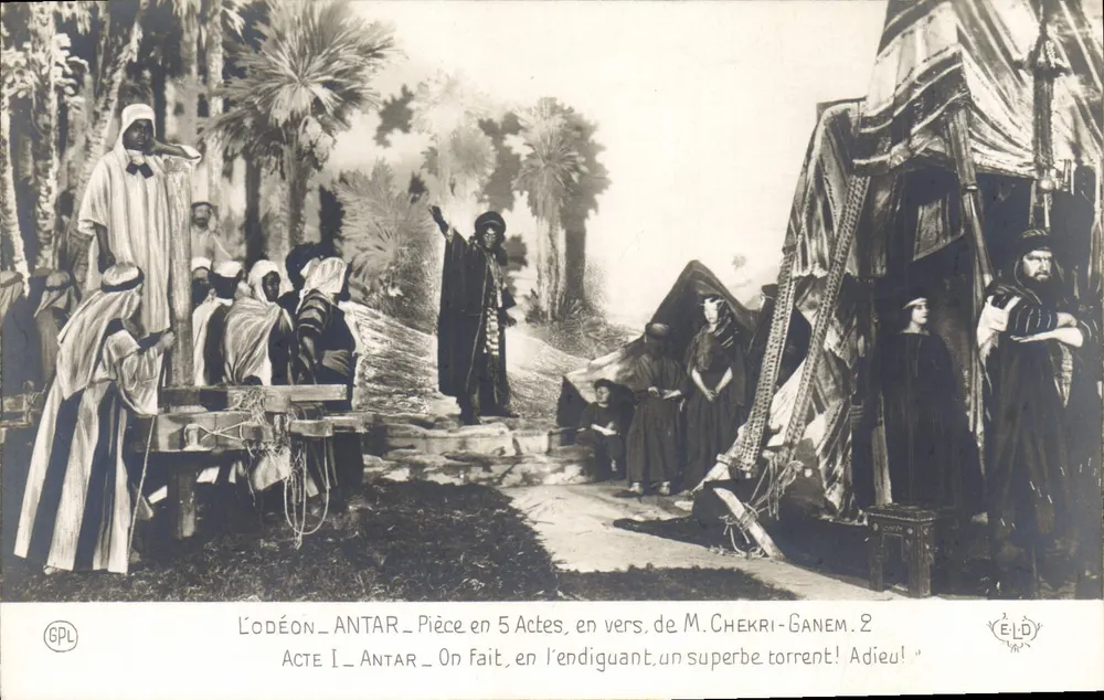 L'Odéon - Antar — Stück in 5 Akten, von M. Chekri-Ganem — Ausgabe ELD - Vorderseite