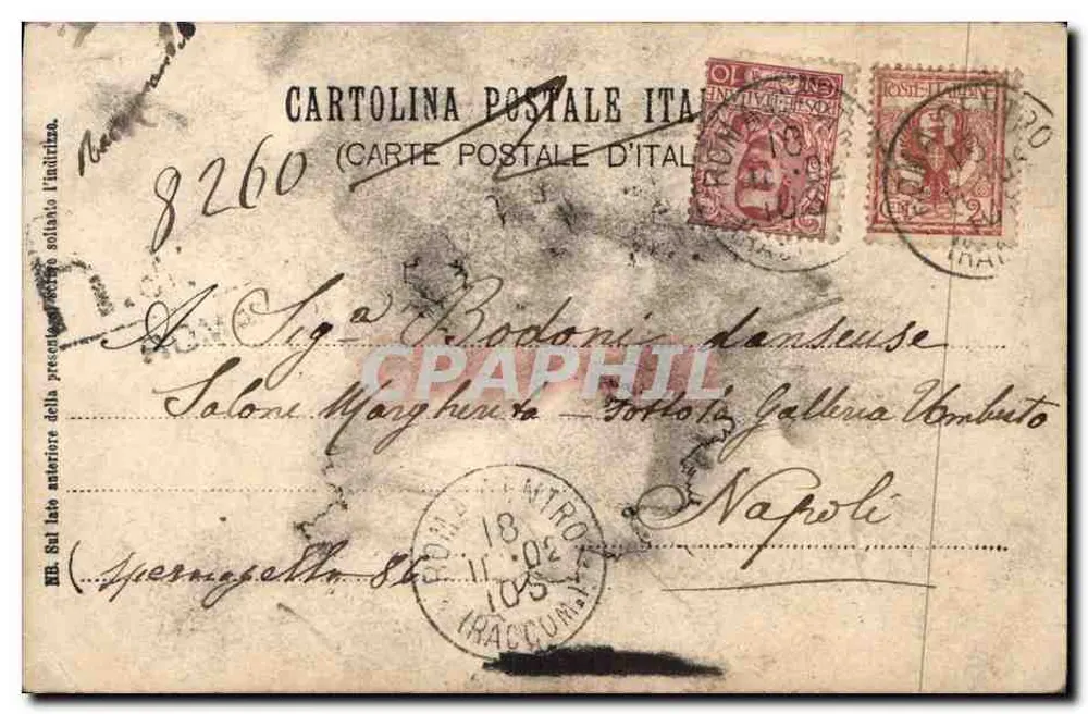 Flora De Rubis — Portrait de scène — italienische Karte - Rückseite