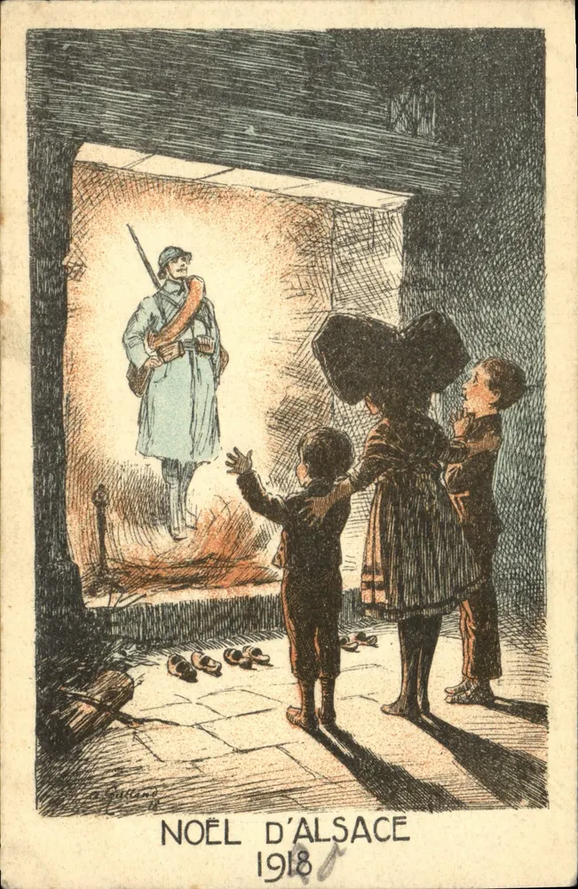 Weihnachten in der Elsass — 1918 — Edition Elsass-Lothringen Nr. 170 - Vorderseite