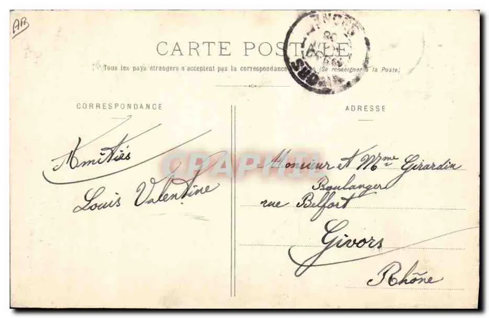Frau mit Strahlhut — Paris — Verlag nicht sichtbar - Rückseite