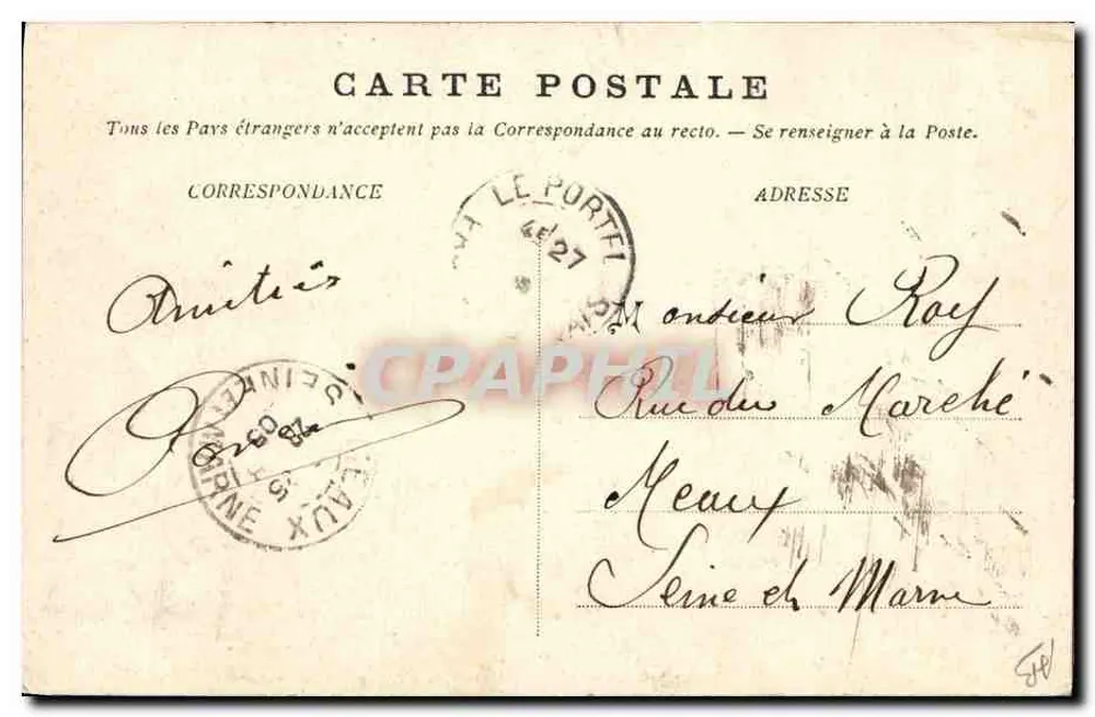 Le Portel — Tipo de Porteloise — S.B. editor - Verso