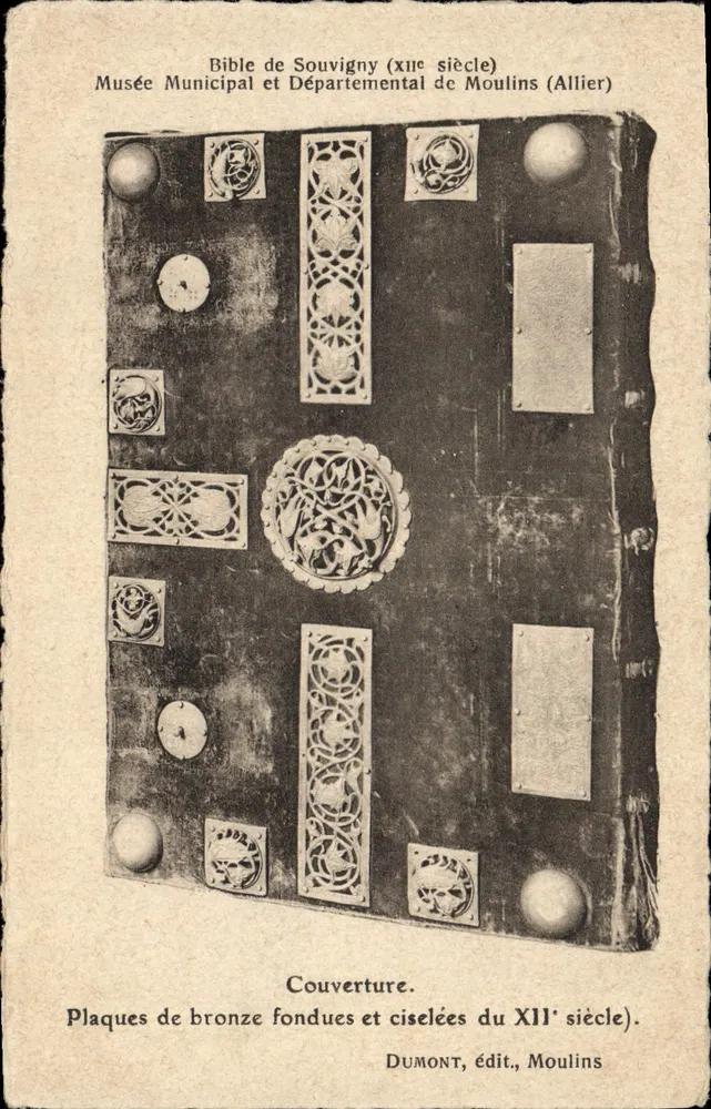 Capa da Bíblia de Souvigny — Século XII — Dumont, editora, Moulins - Frente