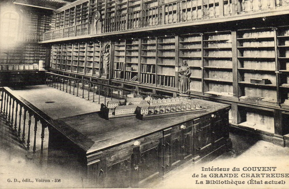 Innenraum des Klosters Grande Chartreuse — Bibliothek (Aktueller Zustand) — G. D., Verlag, Voiron - 358 - Vorderseite
