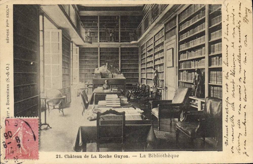 Château de La Roche Guyon — La Bibliothèque — Imprimé par S.&O. n°21 - Frente