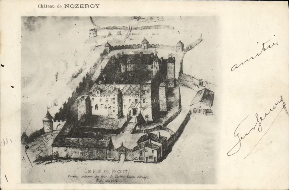 Castelo de Nozeroy — Vista aérea — Editor não identificado, número de série não visível - Frente