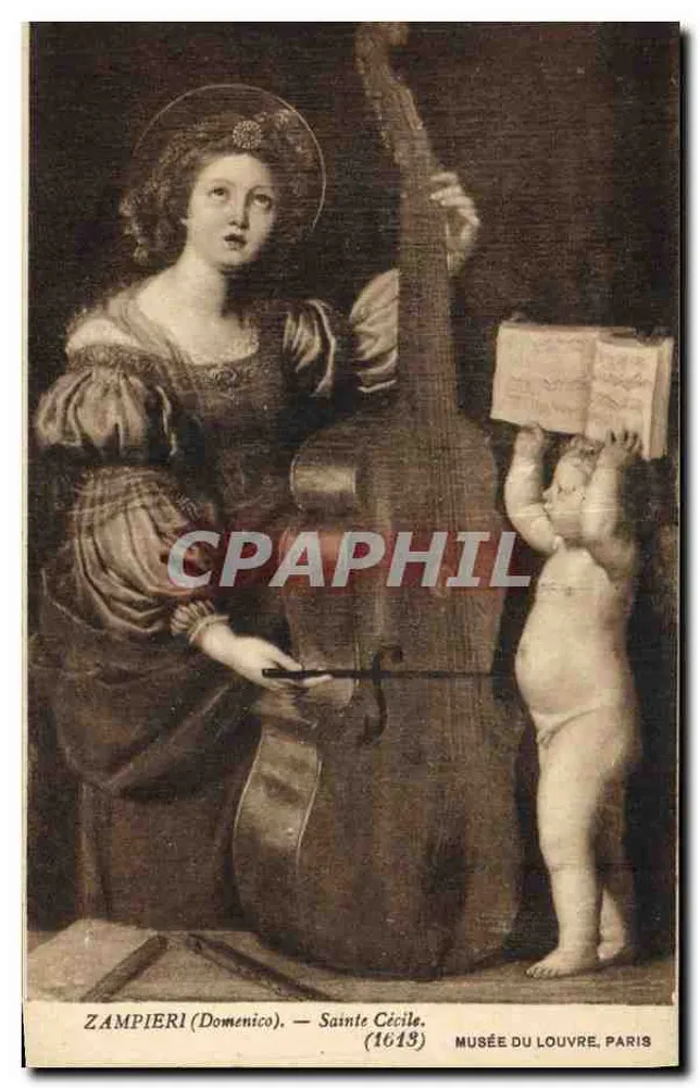 Sainte Cécile — Zampieri (Domenico), 1613 — Musée du Louvre, Paris - Vorderseite