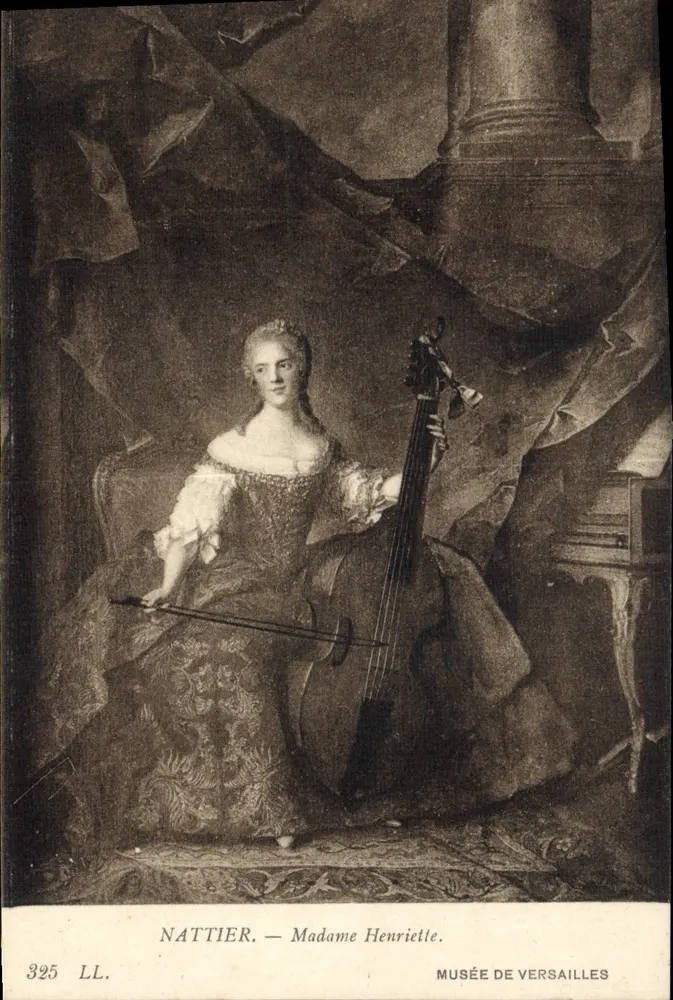Madame Henriette — Portrait von Nattier — Musée de Versailles - Vorderseite