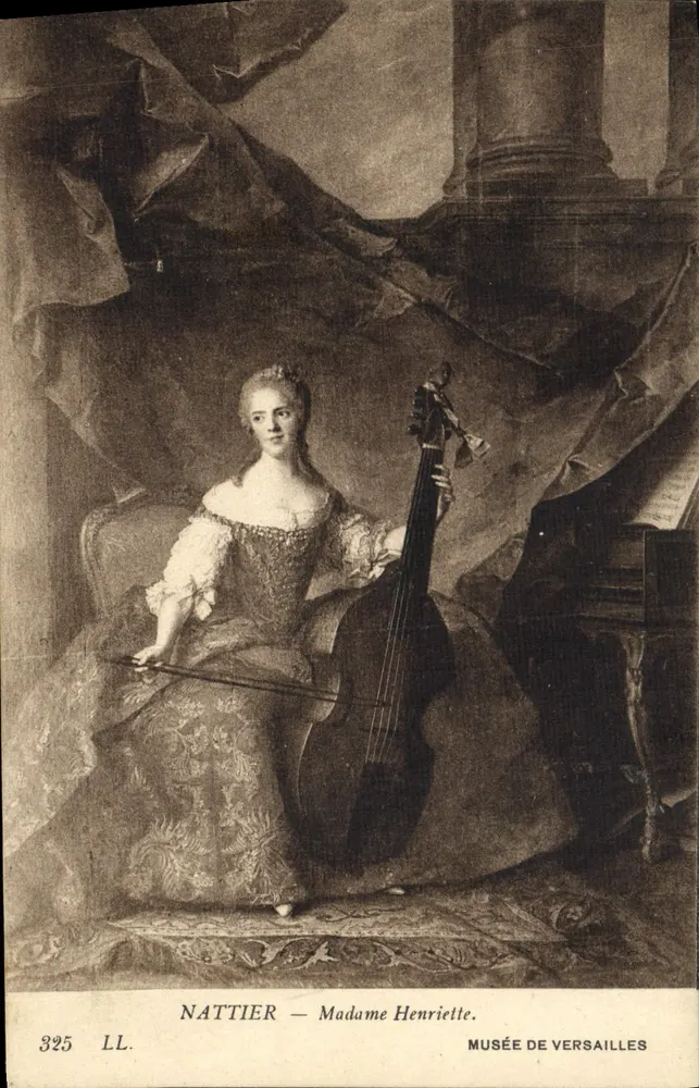 Madame Henriette — Portrait von Nattier — Musée de Versailles - Vorderseite