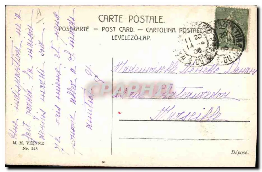 Chouettes paques — Wesołe Wielkanocne — M.M. Vienne Nr. 248 - Rewers