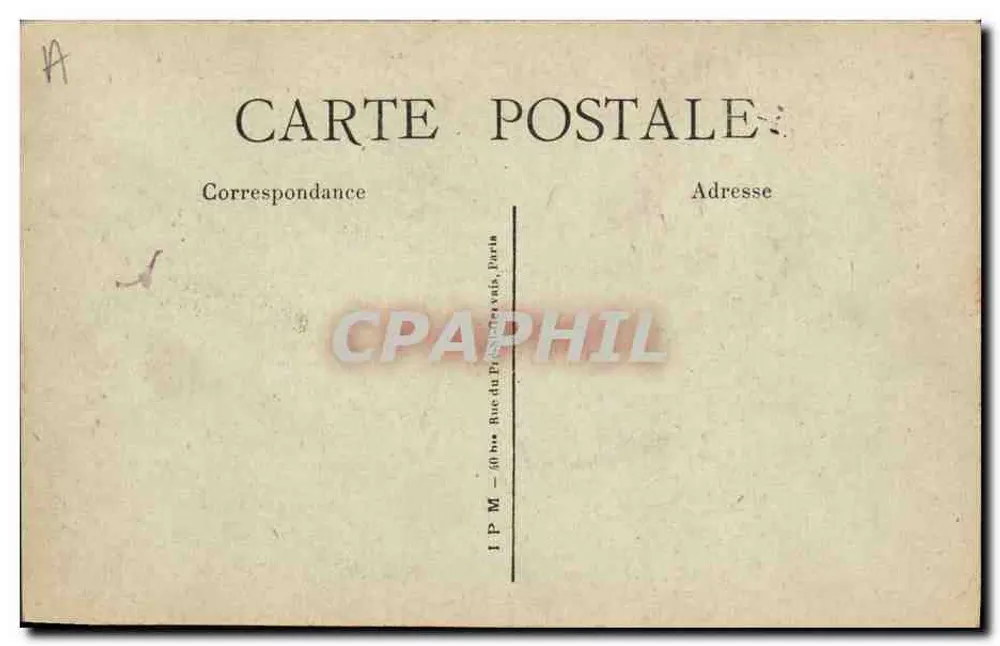 Afrikanischer Marabou — Jardin des Plantes, Paris — Serie 330 - Rückseite