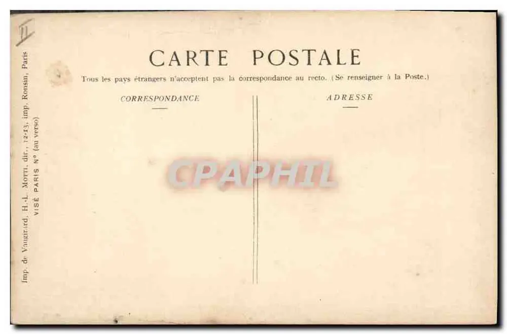 Alpinejäger auf Patrouille — Krieg 1914-15 — Verlag Pays de France n°139 - Rückseite