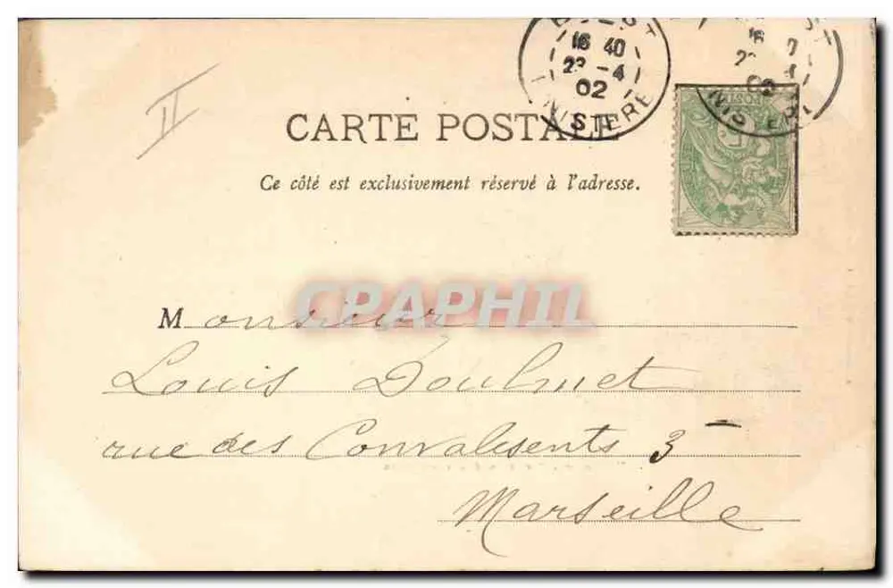 Cruzador "Magenta" em Toulon — A. Rougault, editor - Verso