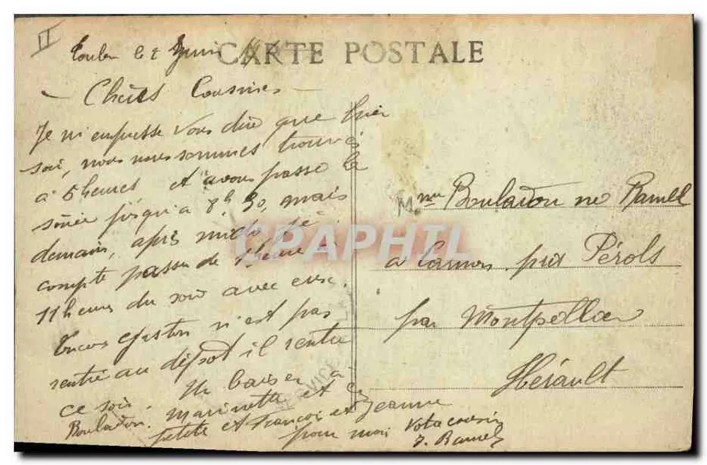 Croiseur de 1re classe MIRABEAU — Marine de Guerre — L.R. - Rückseite