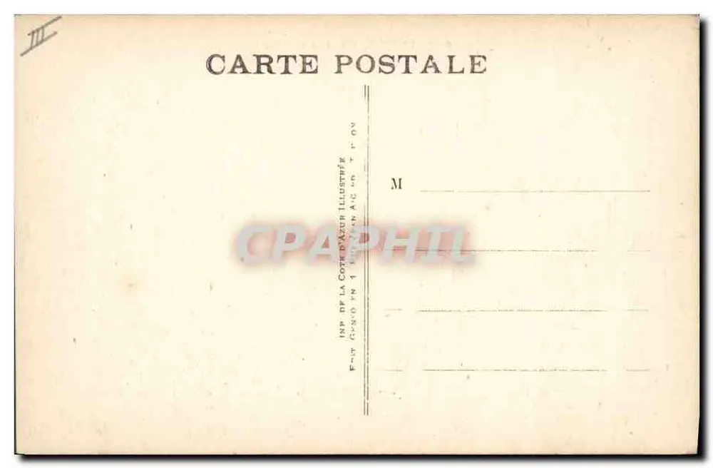 METZ, Cruizer leve — 521. — Editor: Imp. da Côte d'Azur Illustrée - Verso