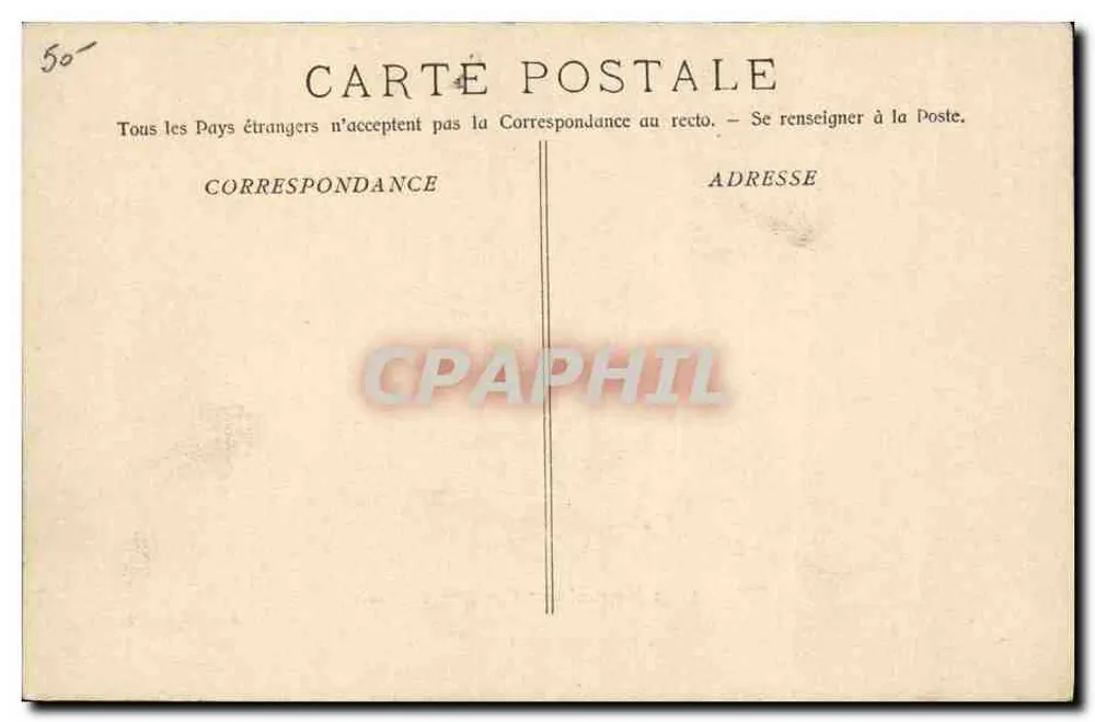 Le Montcalm — Panzerkreuzer — A. Bougault n°508 - Rückseite