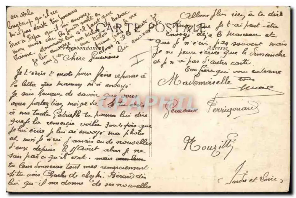Panzerkreuzer « Marceau » — Schule für Torpedolehrer — B.C. - Rückseite