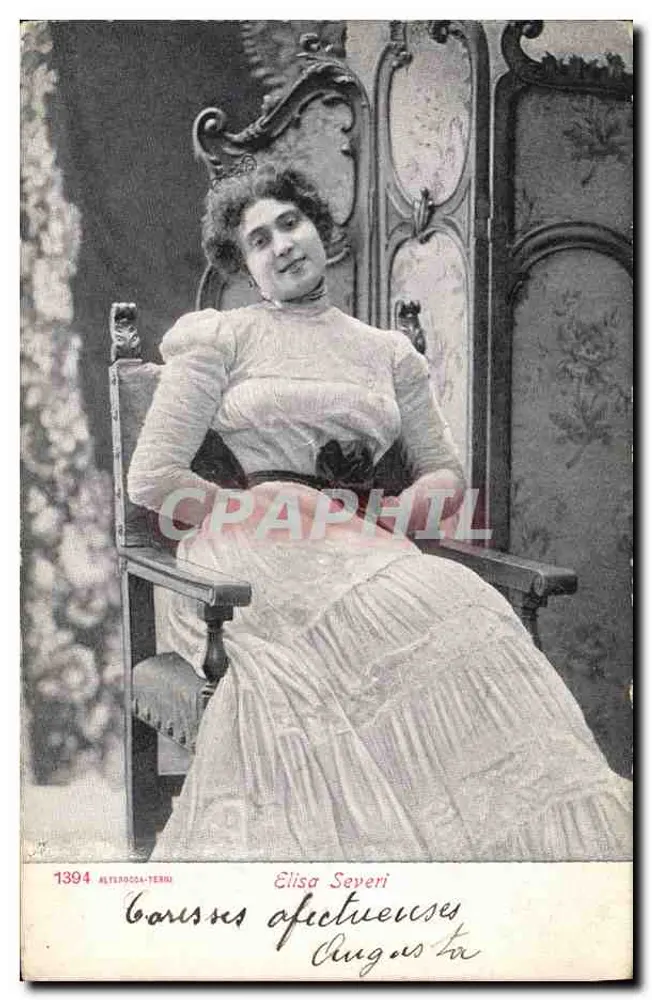 Elisa Severi — Retrato sentada — ALTERDOCA-TERRO, n°1394 - Frente