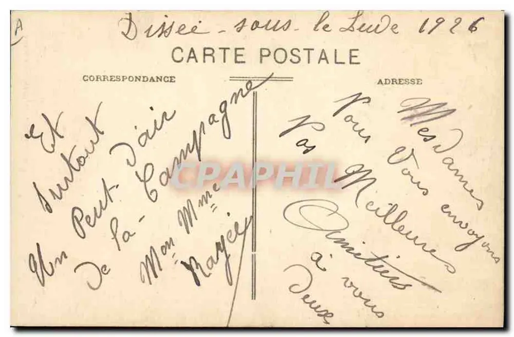 Hühnerverkäuferin — La Sarthe — IMP-PHOTO A. Dolbeau - Le Mans - Rückseite