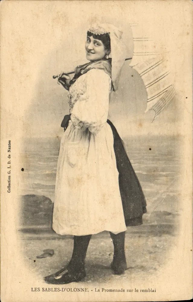 Les Sables-d'Olonne — La Promenade sur le remblai — Collection G. I. D. de Nantes - Recto